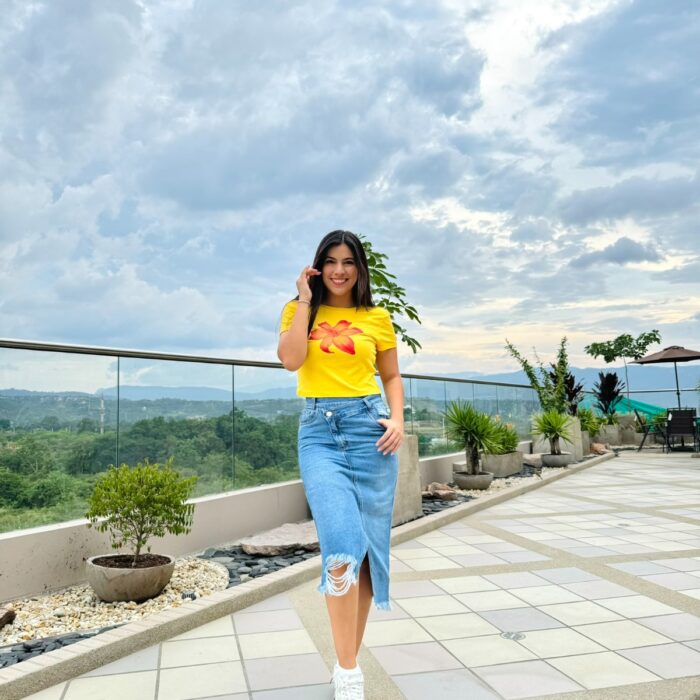 Falda Denim Asimétrica Destroyer