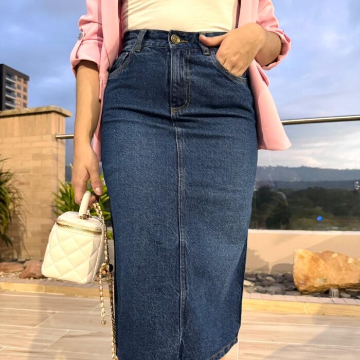 Falda Denim Línea Central
